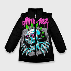 Куртка зимняя для девочки Blink-182 8, цвет: 3D-черный