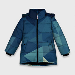Куртка зимняя для девочки DARK BLUE, цвет: 3D-черный