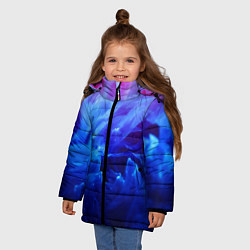 Куртка зимняя для девочки Fire, цвет: 3D-черный — фото 2