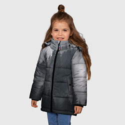 Куртка зимняя для девочки Лес, цвет: 3D-светло-серый — фото 2
