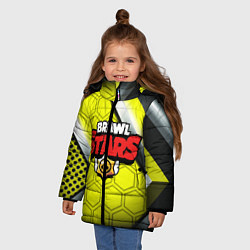 Куртка зимняя для девочки Фан мерч Brawl Stars, цвет: 3D-черный — фото 2