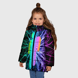 Куртка зимняя для девочки BILLIE EILISH, цвет: 3D-черный — фото 2