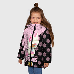 Куртка зимняя для девочки Brawl stars Unicorn, цвет: 3D-черный — фото 2