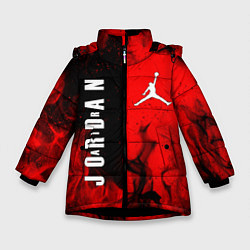 Куртка зимняя для девочки MICHAEL JORDAN AIR, цвет: 3D-черный