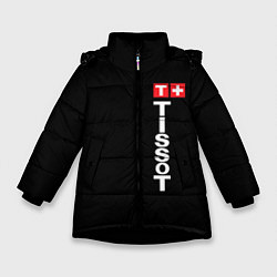 Куртка зимняя для девочки Tissot, цвет: 3D-черный