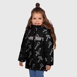 Куртка зимняя для девочки МАЙНКРАФТ, цвет: 3D-красный — фото 2