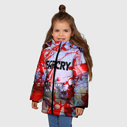 Куртка зимняя для девочки FARCRY, цвет: 3D-черный — фото 2