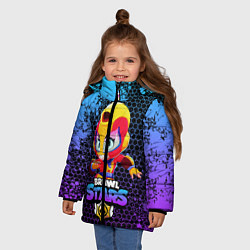 Куртка зимняя для девочки Brawl Stars MAX, цвет: 3D-черный — фото 2