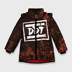 Куртка зимняя для девочки ДДТ Z, цвет: 3D-красный