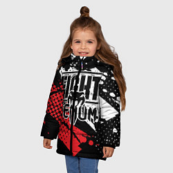 Куртка зимняя для девочки VENUM, цвет: 3D-черный — фото 2