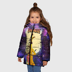 Куртка зимняя для девочки Peely Fortnitemare, цвет: 3D-красный — фото 2