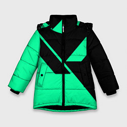 Куртка зимняя для девочки VALORANT, цвет: 3D-черный