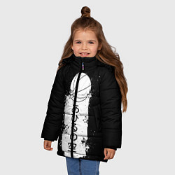 Куртка зимняя для девочки Ahiru no Sora, цвет: 3D-черный — фото 2