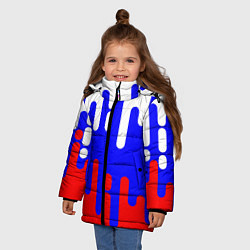 Куртка зимняя для девочки Россия, цвет: 3D-красный — фото 2