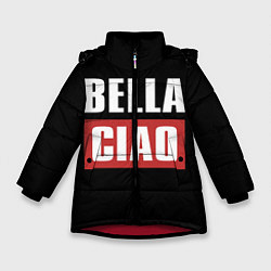 Куртка зимняя для девочки Bella Ciao, цвет: 3D-красный