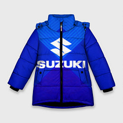 Куртка зимняя для девочки SUZUKI, цвет: 3D-черный