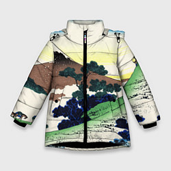 Куртка зимняя для девочки ЯПОНИЯ, цвет: 3D-черный