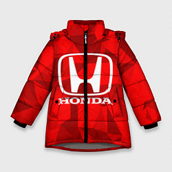 Куртка зимняя для девочки HONDA, цвет: 3D-светло-серый