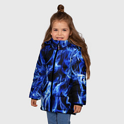 Куртка зимняя для девочки ДЫМ, цвет: 3D-светло-серый — фото 2