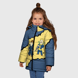 Куртка зимняя для девочки Fallout New Vegas Boys, цвет: 3D-черный — фото 2