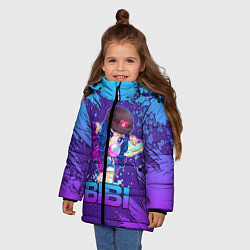 Куртка зимняя для девочки Brawl Stars BIBI, цвет: 3D-светло-серый — фото 2