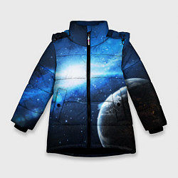 Зимняя куртка для девочки Космос