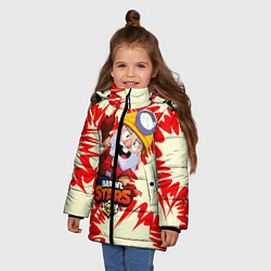 Куртка зимняя для девочки Brawl Stars Dynamike, цвет: 3D-черный — фото 2