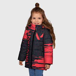 Куртка зимняя для девочки VALORANT ВАЛОРАНТ, цвет: 3D-черный — фото 2