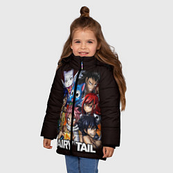 Куртка зимняя для девочки FAIRY TAIL ХВОСТ ФЕИ, цвет: 3D-красный — фото 2