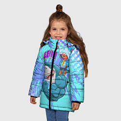 Куртка зимняя для девочки Brawl Stars, цвет: 3D-черный — фото 2