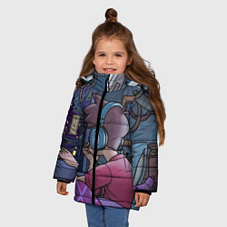 Куртка зимняя для девочки ЛЕТНИЕ НОЧИ, цвет: 3D-черный — фото 2