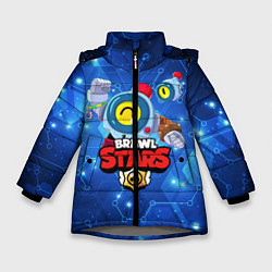 Куртка зимняя для девочки BRAWL STARS NANI НАНИ, цвет: 3D-светло-серый
