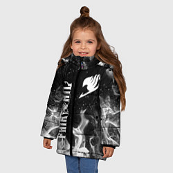 Куртка зимняя для девочки FAIRY TAIL ХВОСТ ФЕИ, цвет: 3D-светло-серый — фото 2