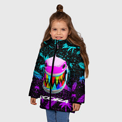 Куртка зимняя для девочки 6ix9ine, цвет: 3D-черный — фото 2