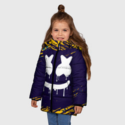 Куртка зимняя для девочки MARSHMELLO МАРШМЕЛЛОУ, цвет: 3D-черный — фото 2