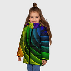 Куртка зимняя для девочки Color 2058, цвет: 3D-светло-серый — фото 2