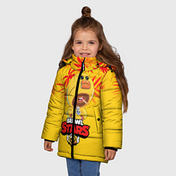 Куртка зимняя для девочки BRAWL STARS SALLY LEON В ЛЕТО, цвет: 3D-черный — фото 2