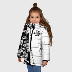 Куртка зимняя для девочки Давид, цвет: 3D-черный — фото 2