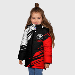 Куртка зимняя для девочки TOYOTA, цвет: 3D-светло-серый — фото 2