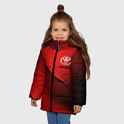 Куртка зимняя для девочки TOYOTA, цвет: 3D-черный — фото 2