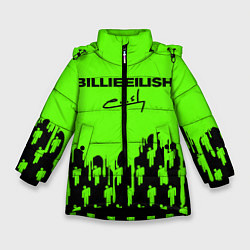 Куртка зимняя для девочки BILLIE EILISH БИЛЛИ АЙЛИШ, цвет: 3D-черный