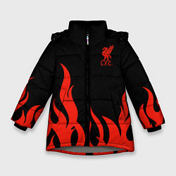 Куртка зимняя для девочки Liverpool F C, цвет: 3D-светло-серый