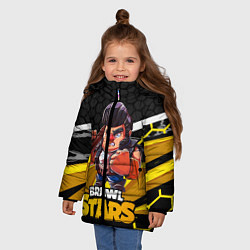 Куртка зимняя для девочки Bull Brawl Star Булл, цвет: 3D-черный — фото 2