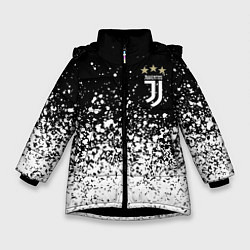 Куртка зимняя для девочки JUVENTUS, цвет: 3D-черный