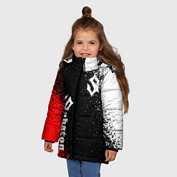 Куртка зимняя для девочки Sabaton, цвет: 3D-черный — фото 2