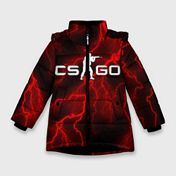 Куртка зимняя для девочки COUNTER STRIKE, цвет: 3D-черный