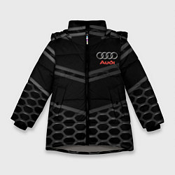 Куртка зимняя для девочки AUDI, цвет: 3D-светло-серый