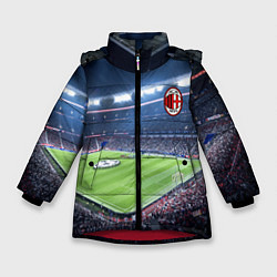 Куртка зимняя для девочки FC MILAN, цвет: 3D-красный