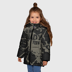Куртка зимняя для девочки Slim Shady, цвет: 3D-черный — фото 2