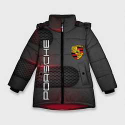 Куртка зимняя для девочки PORSCHE, цвет: 3D-красный